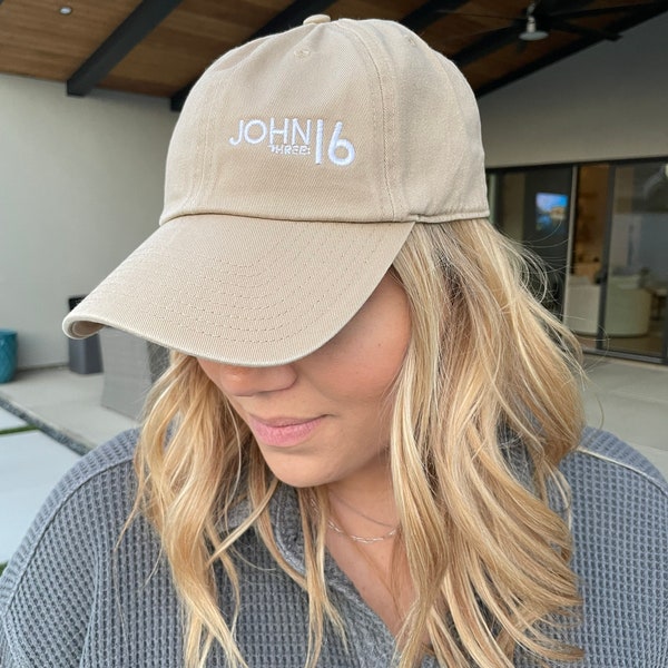 Bible verse hat | John 3:16 hat | Bible verse | Christian hat | faith clothing | Believer | women’s hat | personalized hat