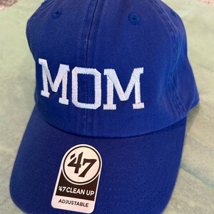 Mom/mama hat, dad hat, mom gift, dad gift, gift basket, embroidery, baseball, baby shower gift, baby announcement, 47 brand, more colors image 8