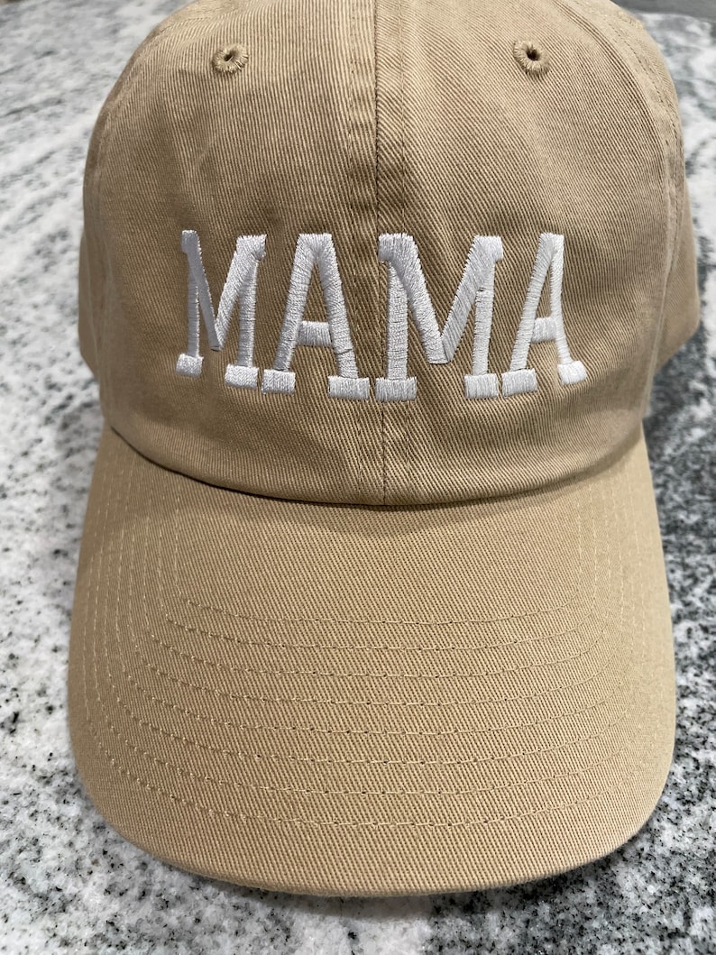 Mom/mama hat, dad hat, mom gift, dad gift, gift basket, embroidery, baseball, baby shower gift, baby announcement, 47 brand, more colors image 7