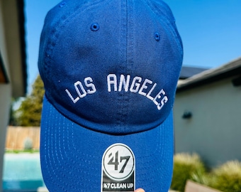 Embroider Your City on baseball hat, personalized city hat, LA hat, Los Angeles hat, customizable city hat, hometown hat, embroidered hat