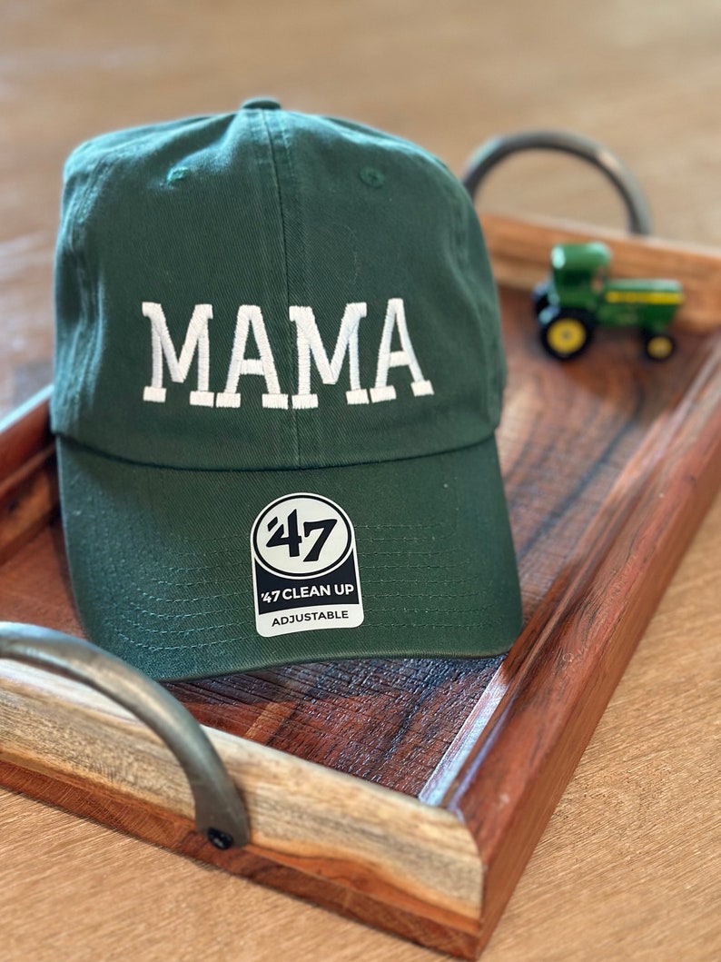 Mom/mama hat, dad hat, mom gift, dad gift, gift basket, embroidery, baseball, baby shower gift, baby announcement, 47 brand, more colors image 3