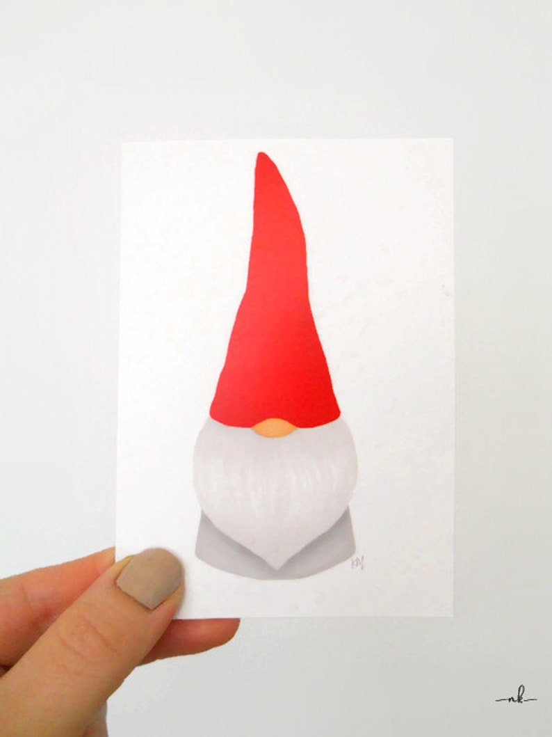 Nordic Gnome® with heart behind his back Mini or Midi Gnome Authentic Nordic Gnome Design by NordiKatja image 3