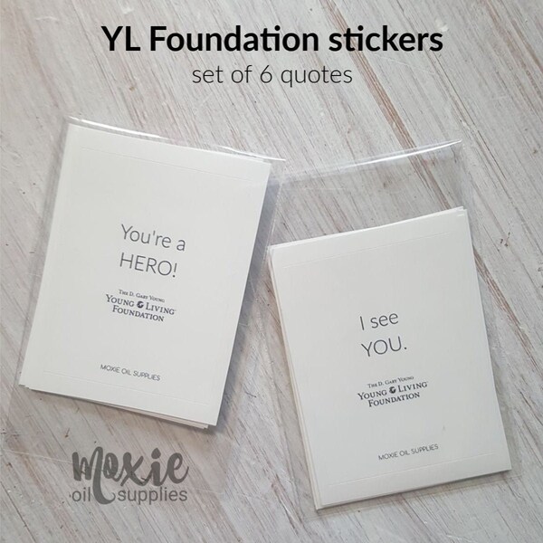 Stickers: Young Living Foundation