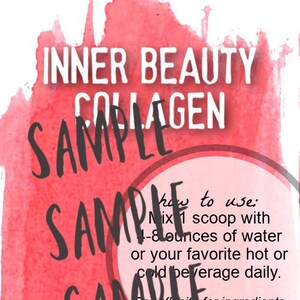 Labels for travel sizes: 2022 Convention nutritional products