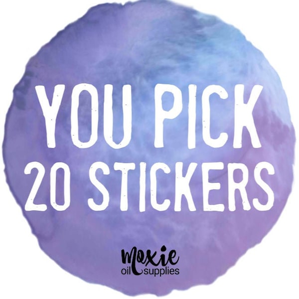 Pick Your 20 Oil Lid Stickers