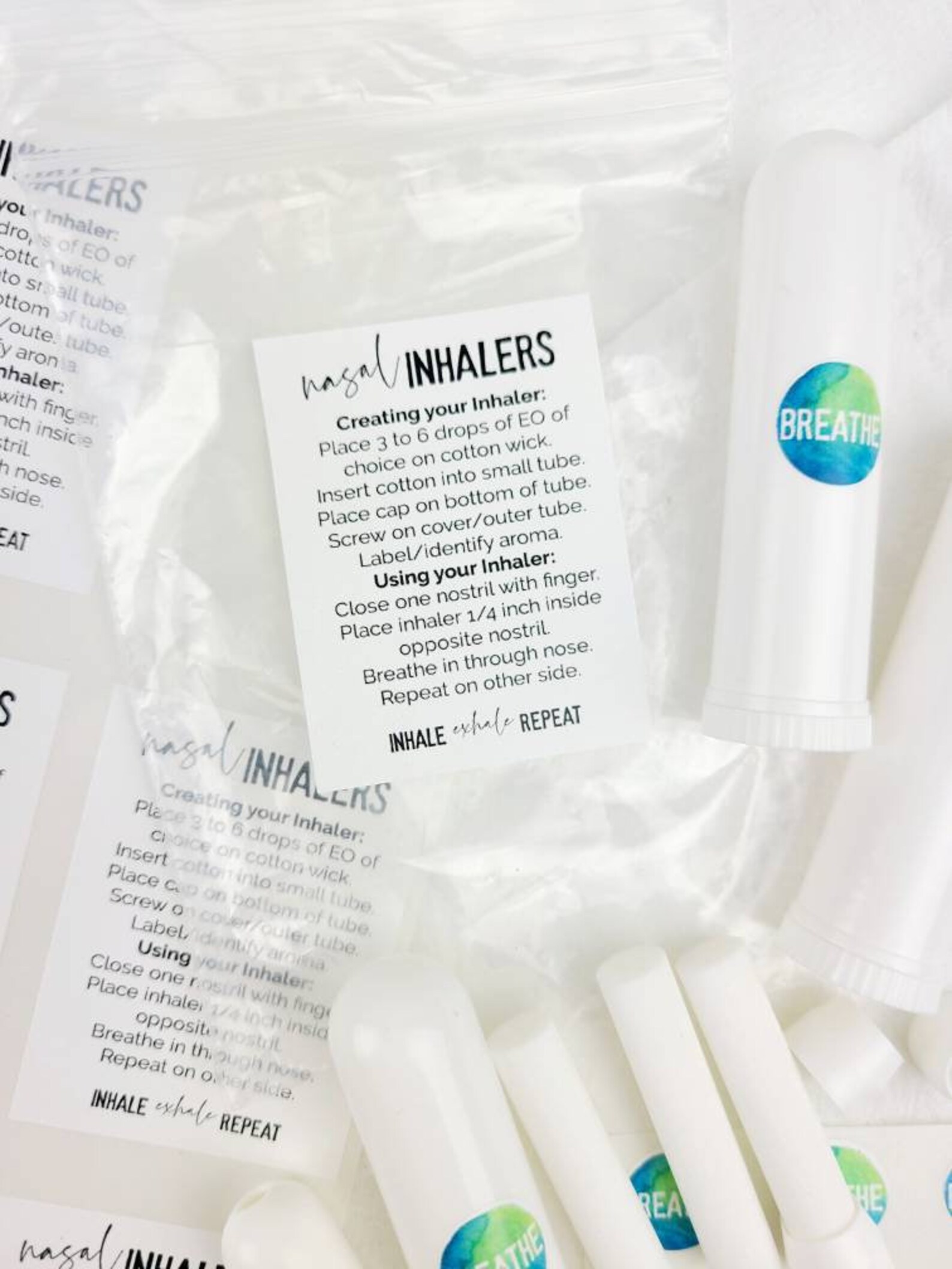 Nasal Inhaler Label / Instructions (set of 6) - Etsy