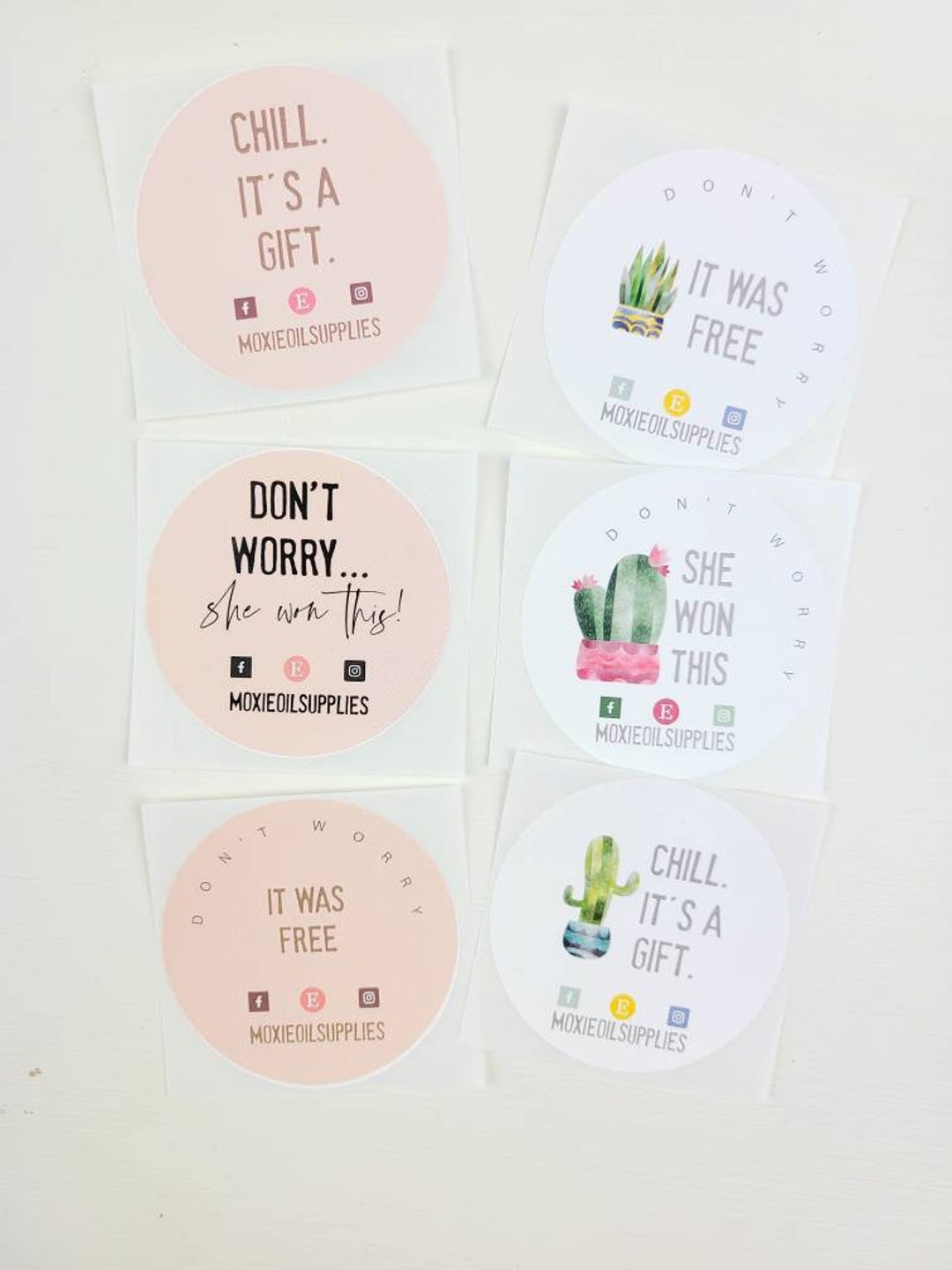 Don't Worry Stickers for Envelope - Etsy