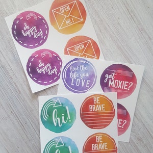Spread Joy stickers - set of 12 misc designs