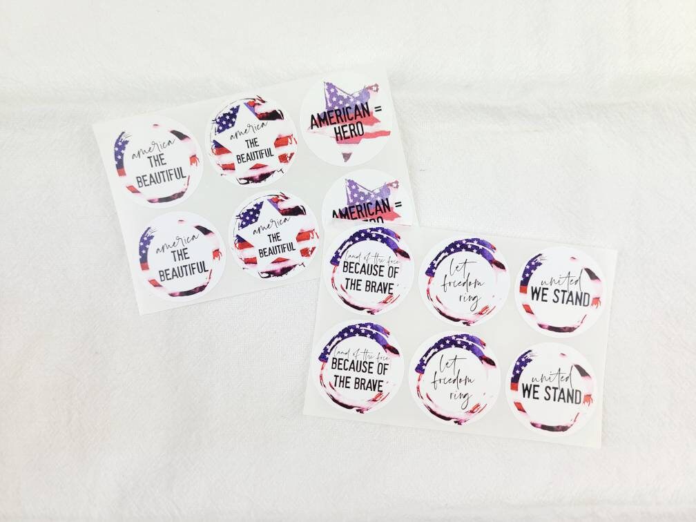 America the Beautiful Stickers (variety Sizes/sayings) - Etsy