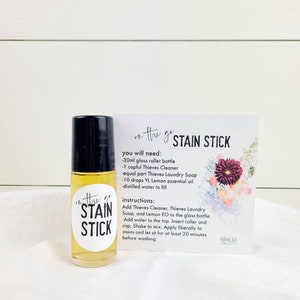 Stain Stick stickers + optional recipe card(s)