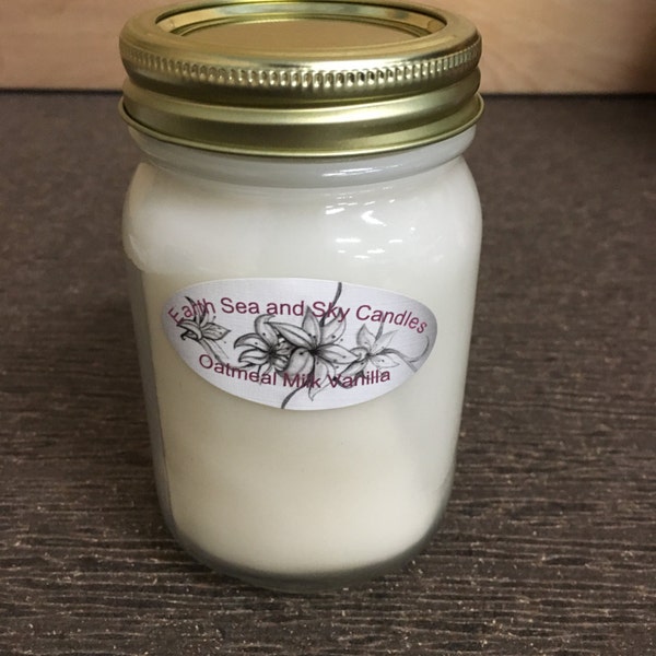 90+ Fragrance Choices Scented Oatmeal Milk and Honey Soy Candle: Hand Made + Free Shipping orders over 75USD - Coupon Code SHIPFREE