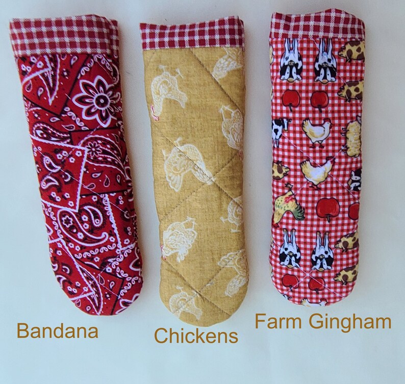 Skillet Handle Pot Holders Kitchen Decor Country Color Pan Etsy