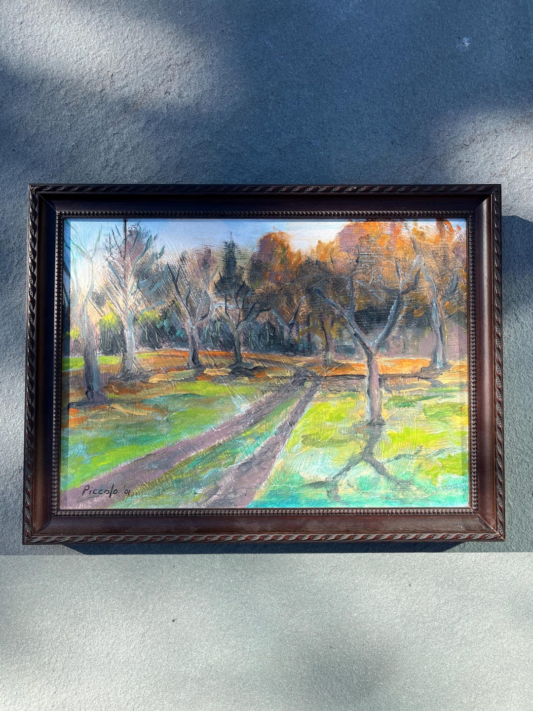 Signed and Framed Landscape Painting - Etsy
