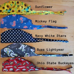 Handmade Cotton Surgical Scrub Cap with Buttons