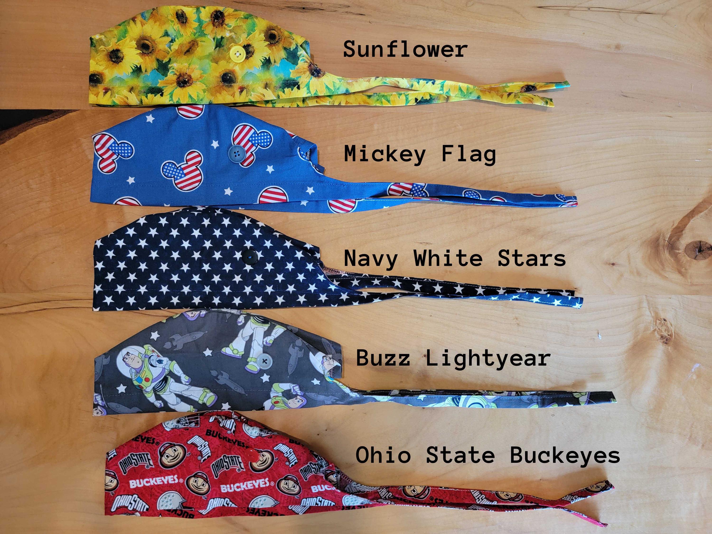 Surgical scrub caps with buttons - CLEARANCE SALE