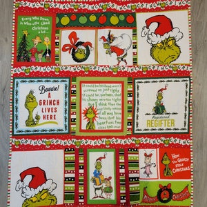 Dr Seuss Grinch Merry Grinchmas Weihnachtsquilt.