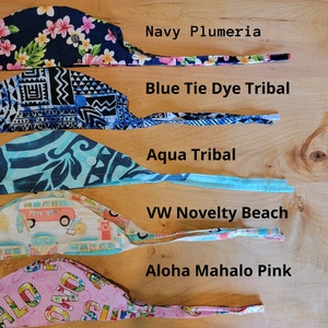 Hawaiian Tribal Scrub Cap with Buttons Surgical Cap LIMITED QUANTITIES NEW Fabrics image 5