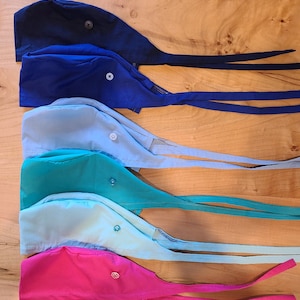 SALE Solid Color Scrub Cap Surgical Cap with buttons