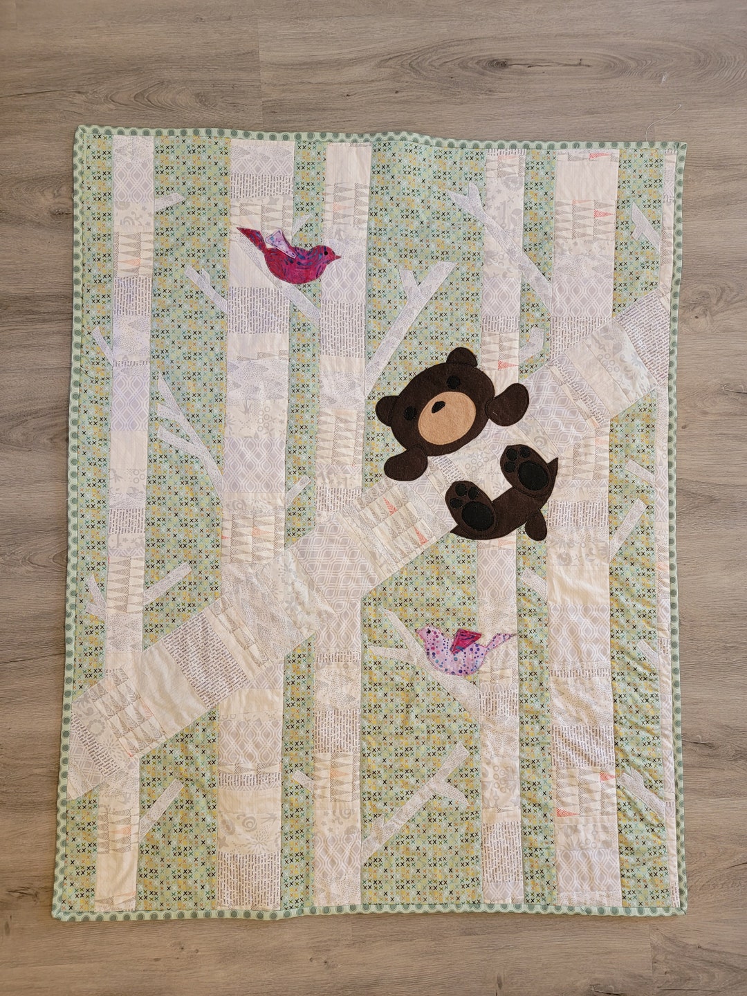 Custom Handmade Baby Nursery Quilt baby Bear Quilt Etsy