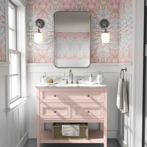 A New Day | Cheerful Abstract Pattern | Bedroom Kids Entry Wallpaper