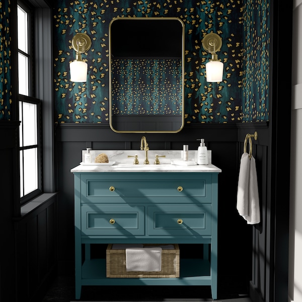 Bathroom Wallpaper - Etsy