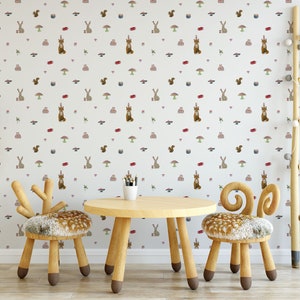Cravings | Fun and Sweet Animal Pattern | Bedroom Bathroom Kids Playroom Wallpaper