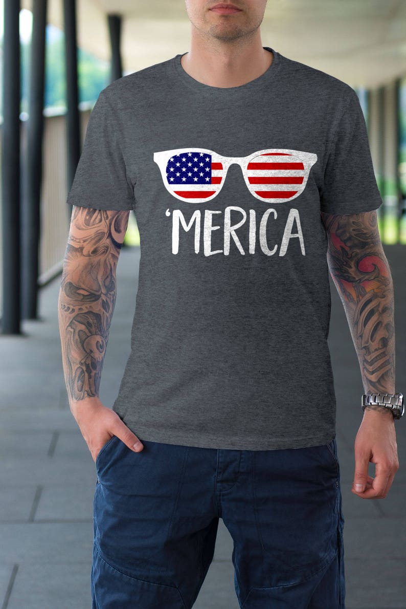 Download SVG Cutting File 'Merica Sunglasses DXF EPS For Cricut | Etsy