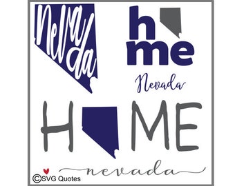 SVG DXF Cutting File Nevada State Home for Cricut Explore, Silhouette & More. Instant Download. Personal/Commercial Use. Vinyl stickers