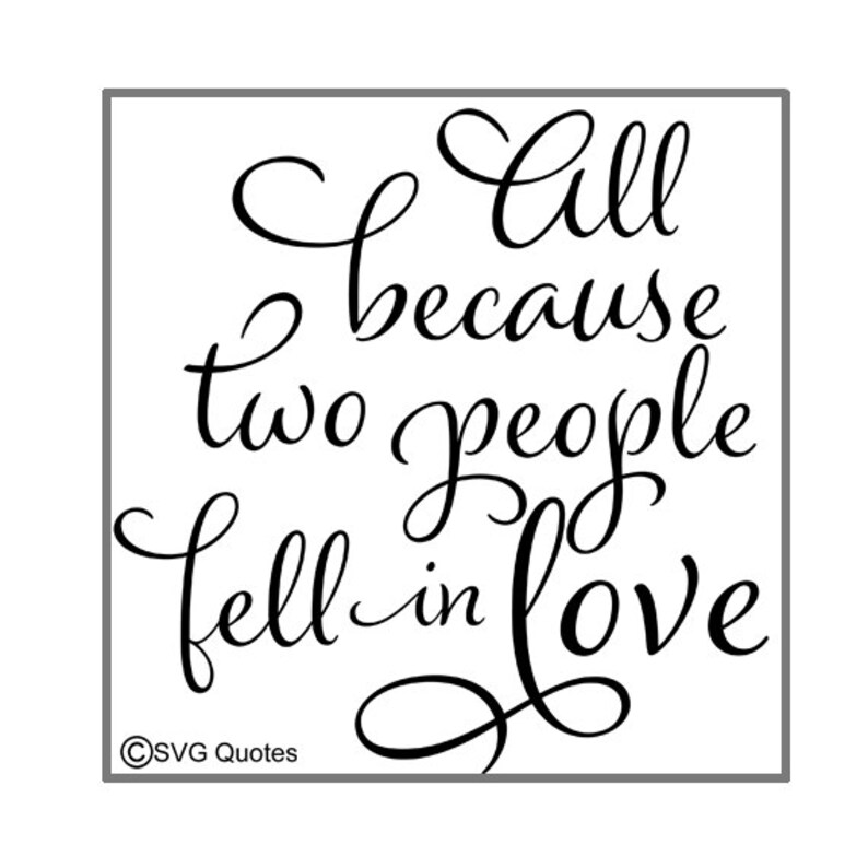 Two People in Love SVG DXF EPS Cutting File For Cricut Explore,Silhouette&More.Instant Download.Personal and Commercial Use.Valentine.Vinyl. image 1