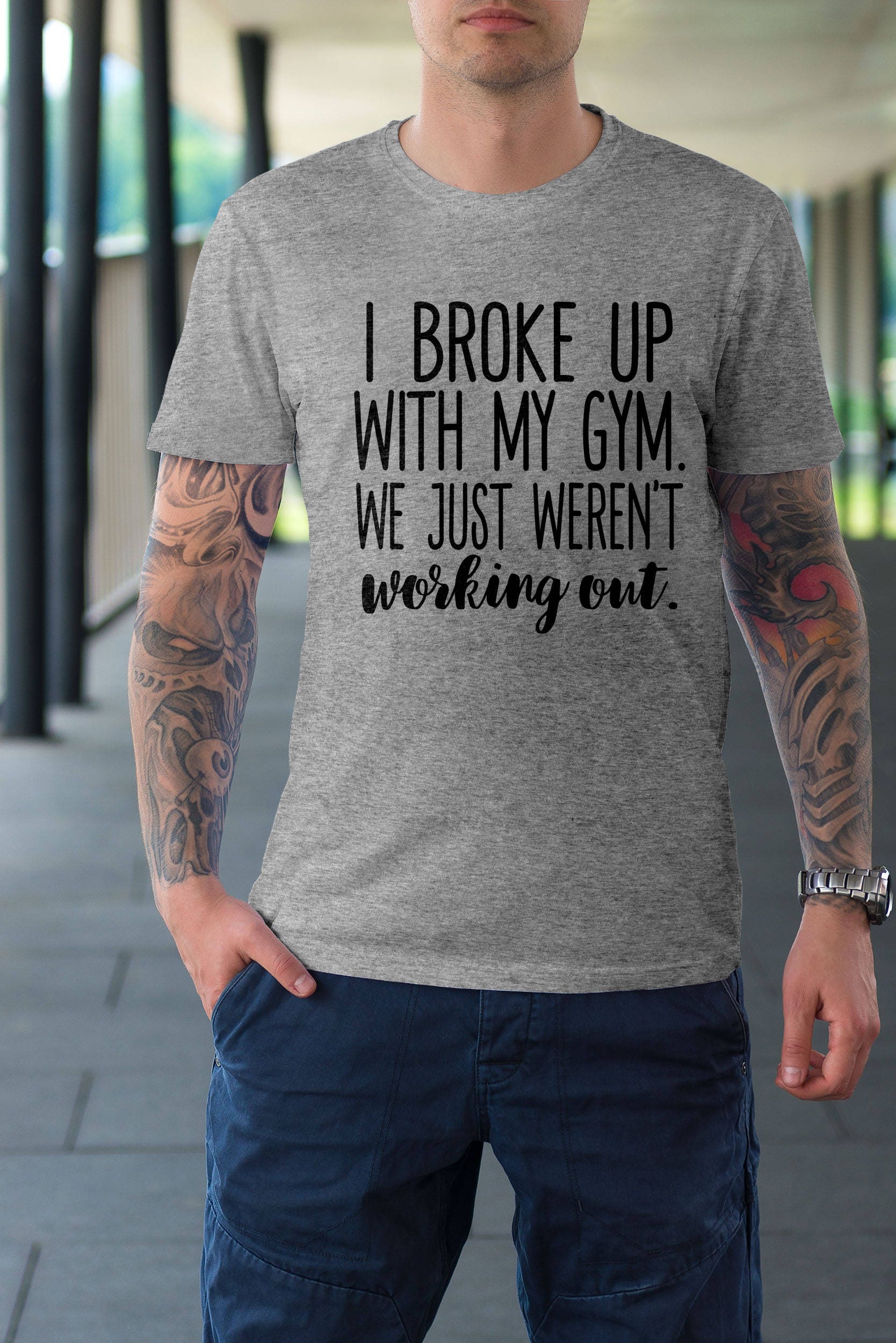 SVG DXF Cutting File I Broke up With My Gym for Cricut - Etsy