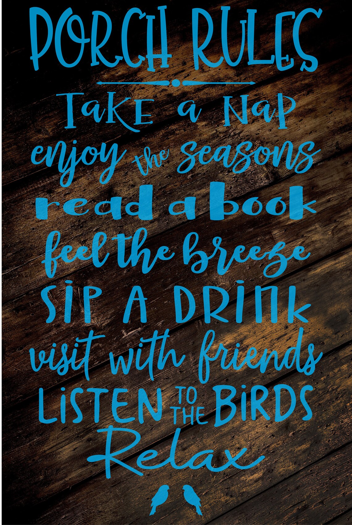 SVG Cutting File Porch Rules EPS DXF for Cricut Explore Etsy UK