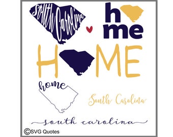 SVG Cutting File South Carolina DXF EPS For Cricut Explore, Silhouette & More. Instant Download. Personal and Commercial Use. Vinyl Stickers