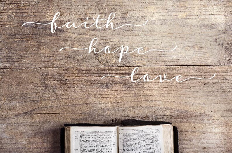 Download Faith Hope Love Quote SVG Cutting File For Cricut Explore | Etsy
