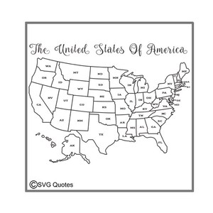 El U S Map SVG EPS DXF archivo de corte para Cricut Explorar > Más. Descarga instantánea. Uso personal y comercial. Vinilo imprimible