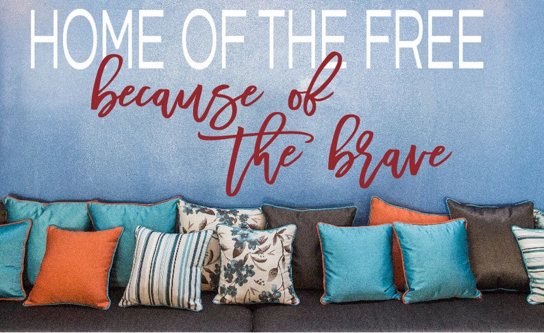 Download SVG Cutting File Home of the Free because of the Brave DXF ...