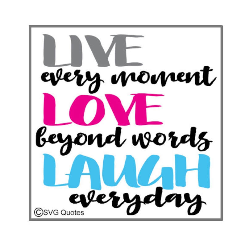 Download Live Love Laugh SVG DXF EPS Cutting File For Cricut ...