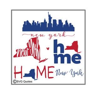SVG Cutting File New York State DXF EPS For Cricut Explore, Silhouette & More. Instant Download. Personal and Commercial Use. Vinyl Stickers