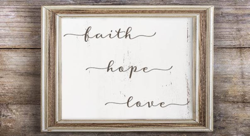 Download Faith Hope Love Quote SVG Cutting File For Cricut Explore | Etsy