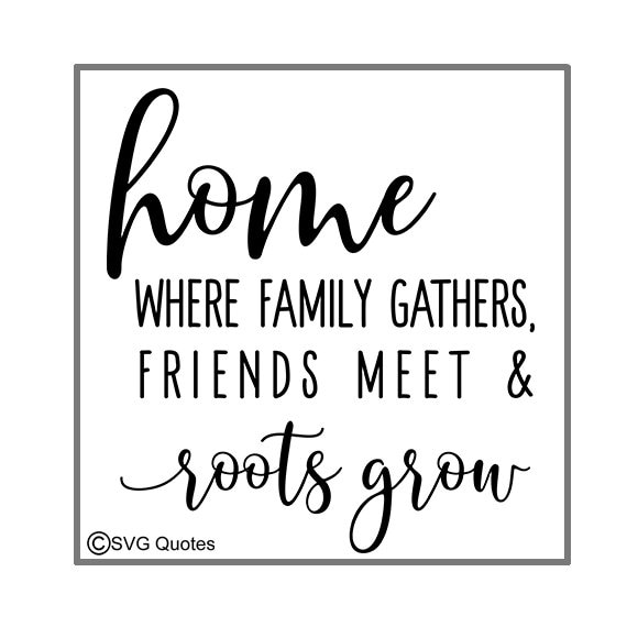 SVG DXF EPS Cutting File Home Where Roots Grow for Cricut Explore