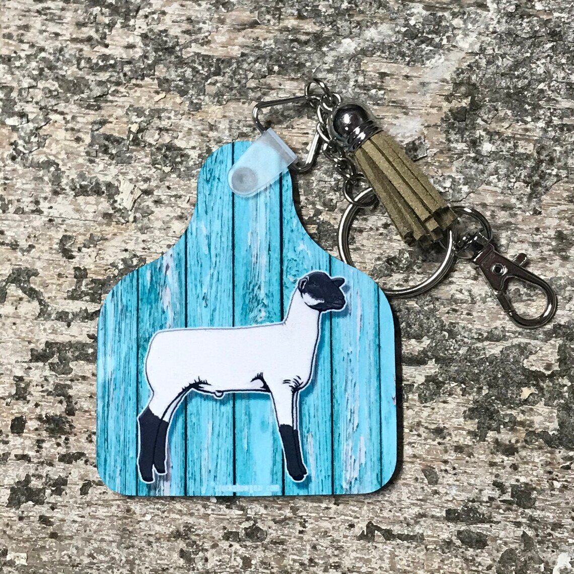 Club LambDorset Sheep Ear Tag Key ChainsThe Sheep Barn Etsy