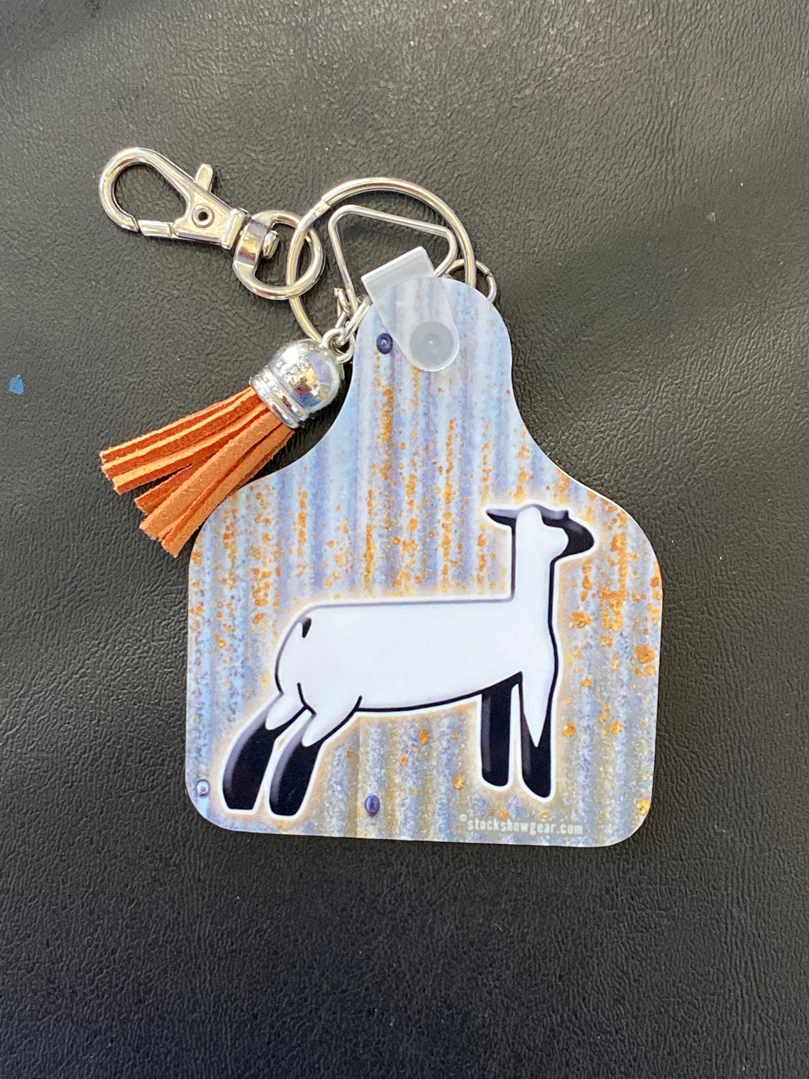 Show Lamb Ear Tag Shaped Key TagsCorrugated MetalThe Sheep Etsy