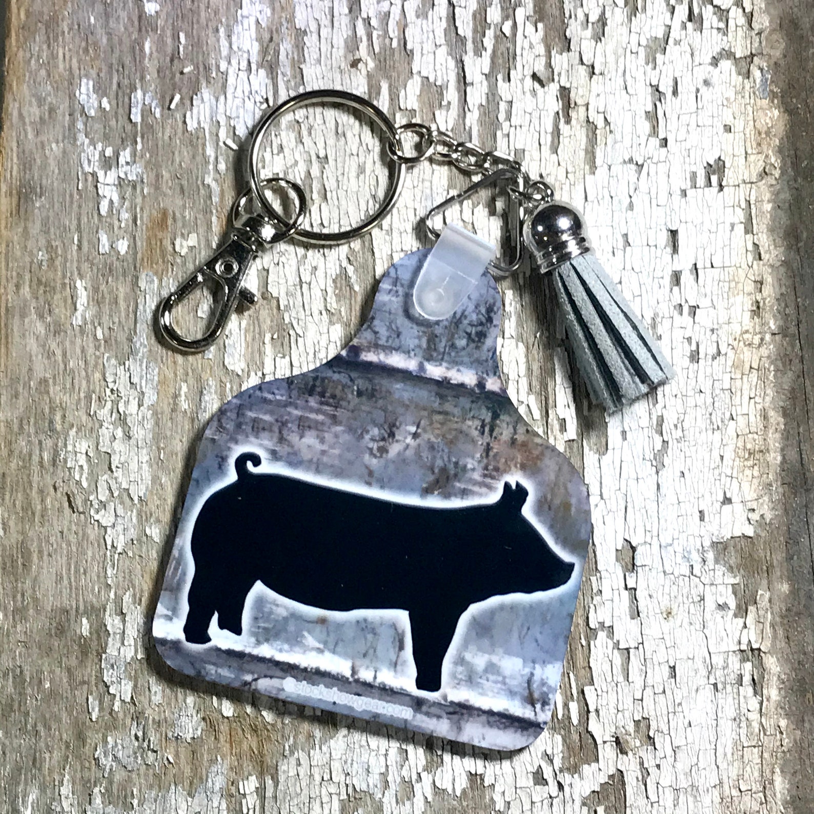 Pig Ear Tag Shaped Key Tags Award Lanyard Accessory Bag Tag Etsy