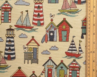 Colourful waves Fabric 80/% Cotton 20/% Poly material metre upholstery feel piece