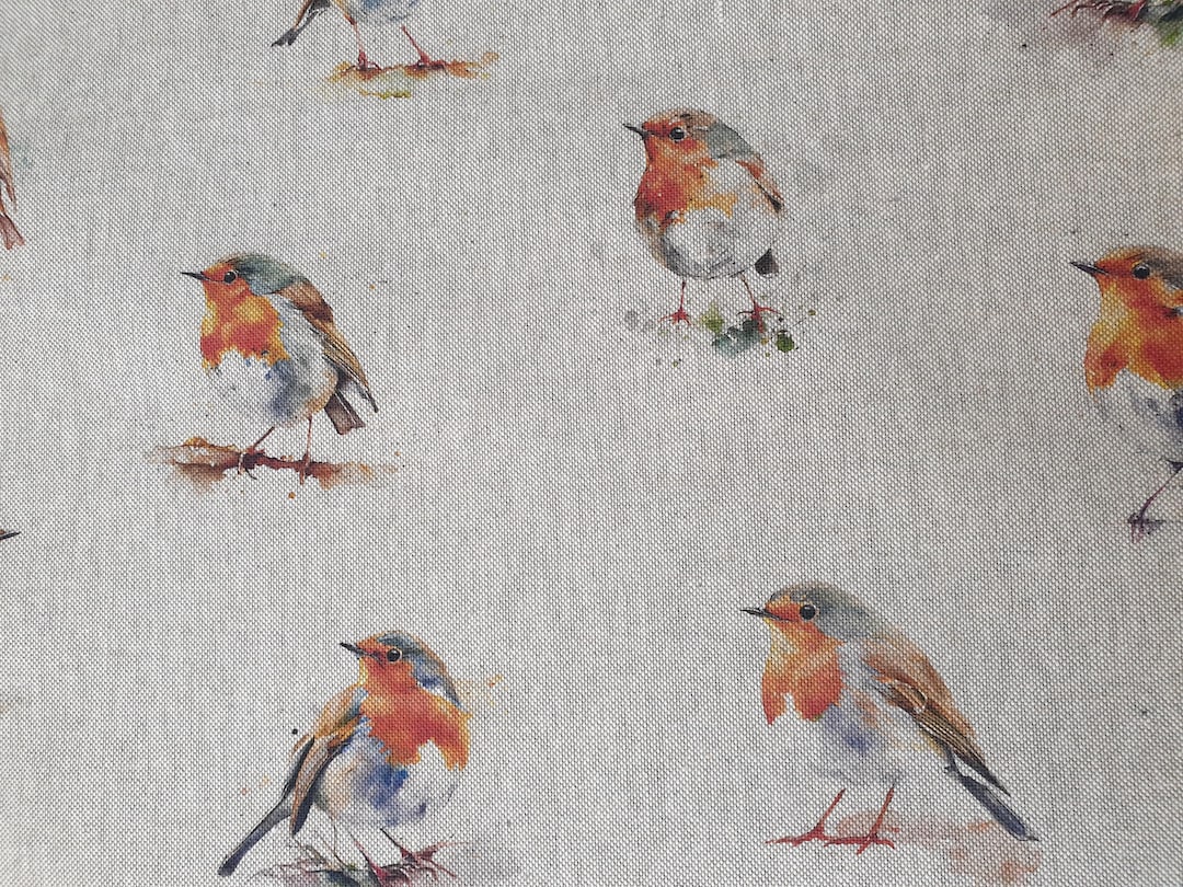 Robin Fabric UK Fat Quarter 18" X 22" or 46cm X 56cm 80/20% Cotton ...