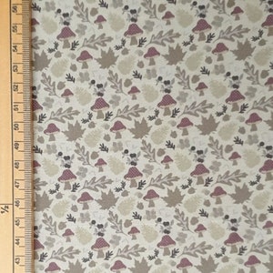 Pilz Stoff aus England aus 100% Baumwolle Meterware in der hecken kollektion Patchwork Kissen Taschen Wimpelkette