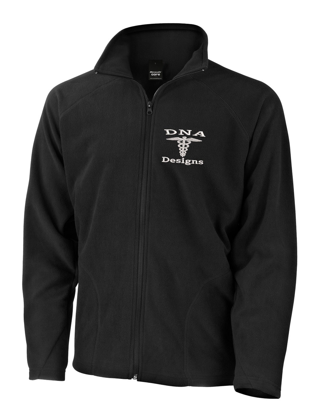 Personalised Embroidered Logo Fleece Full Zip Custom Workwear UK