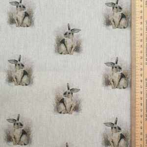Little rabbit fabric 80% Cotton 20 Polyester Material By Metre upholstery feel animal bunny cute Cushions Bags