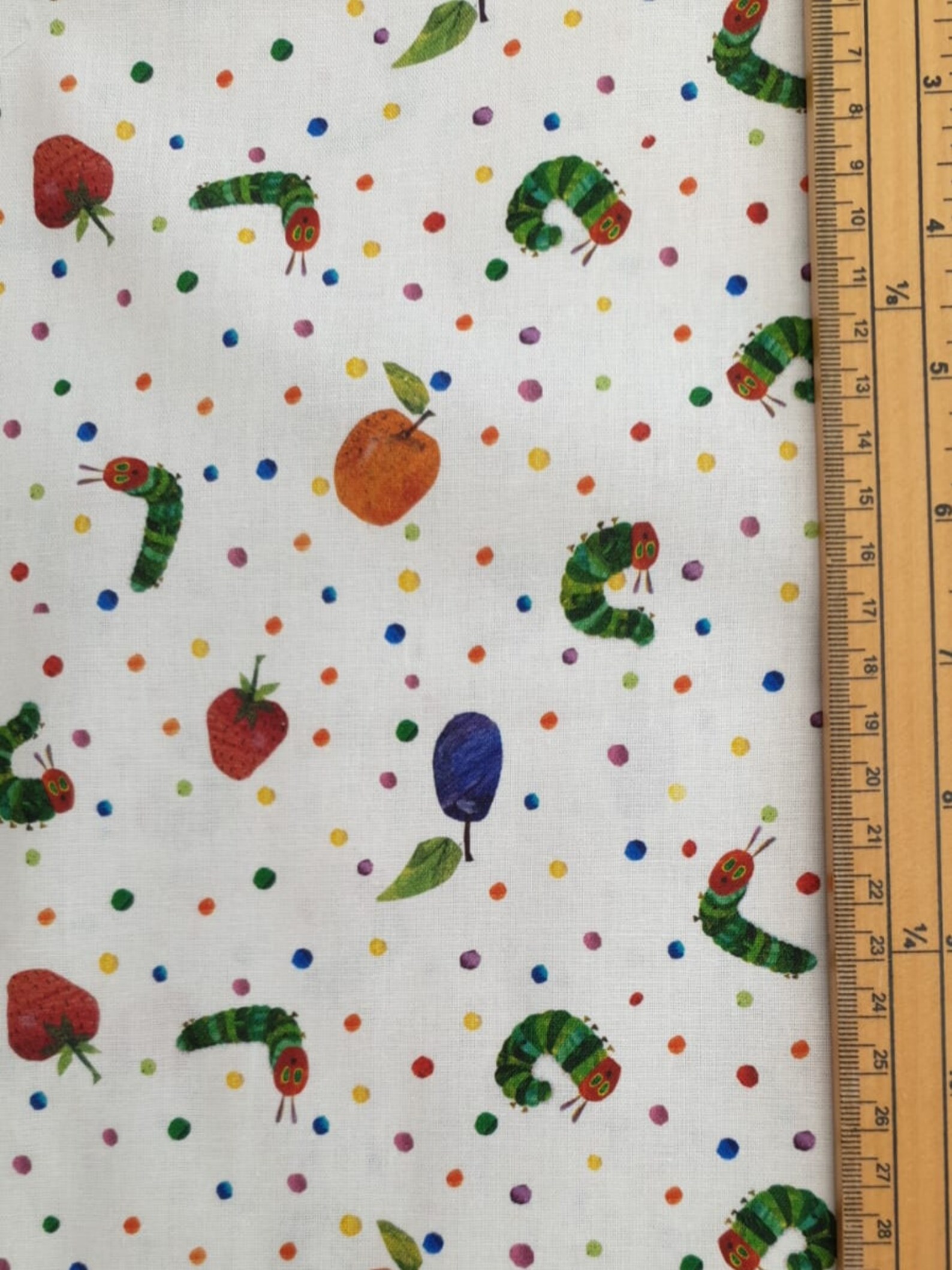 The Hungry Caterpillar Fabric UK Fat Quarter 18 X Etsy