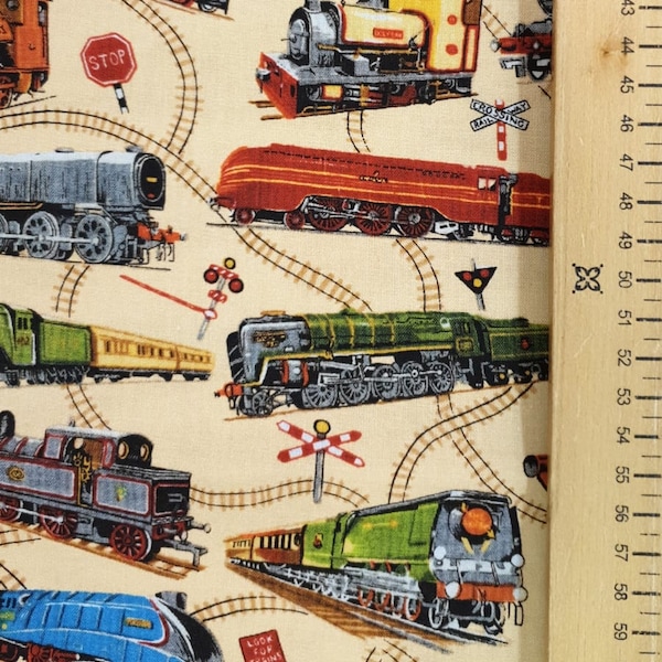 Train Fabric - Etsy