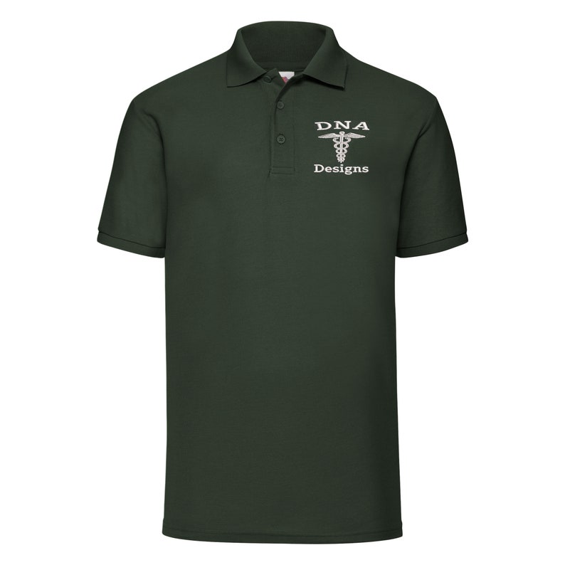 Personalised Embroidered Logo Polo Shirts Custom Work Wear UK Fruit